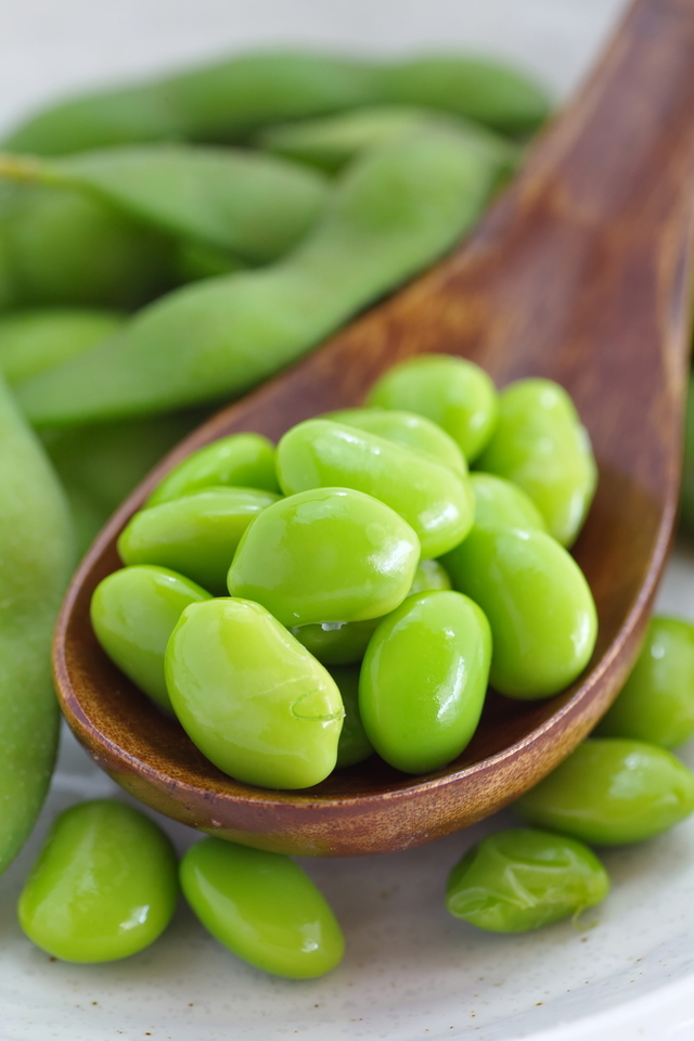 Edamame with rice