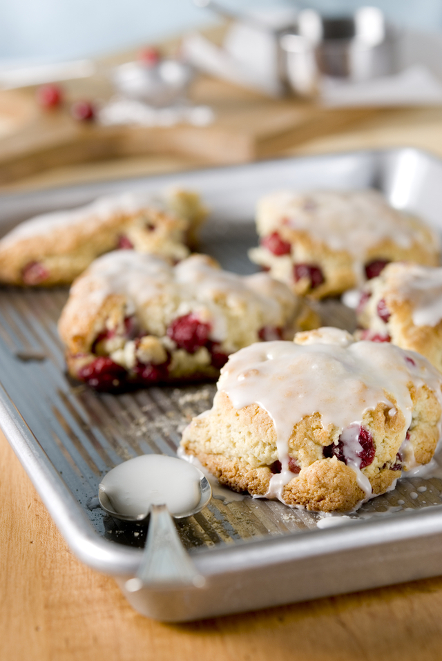 Cranberry cookies with orange zest