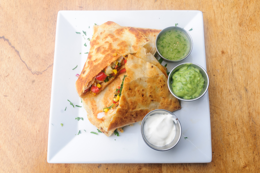 Grilled fish quesadillas with sour cream and... MummyPages.ie