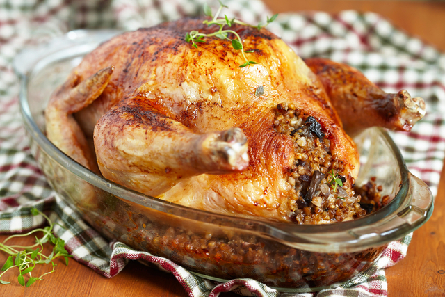 Farm fresh roast chicken and stuffing