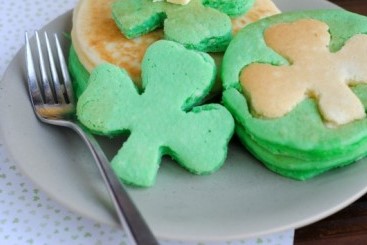 Shamrock pancakes