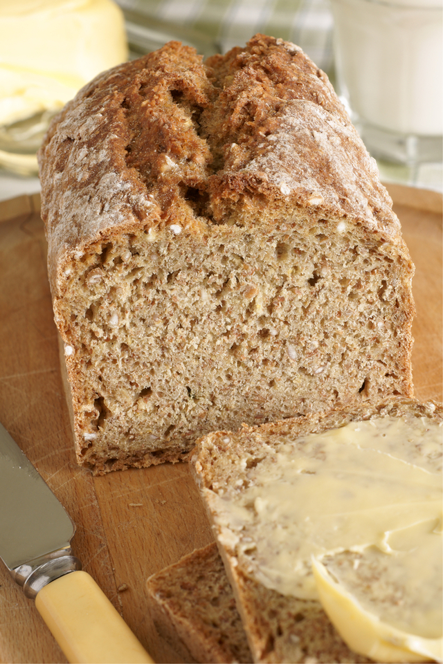 Irish Brown bread eggless bread	