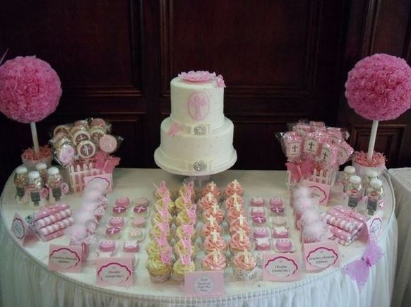 A dessert table