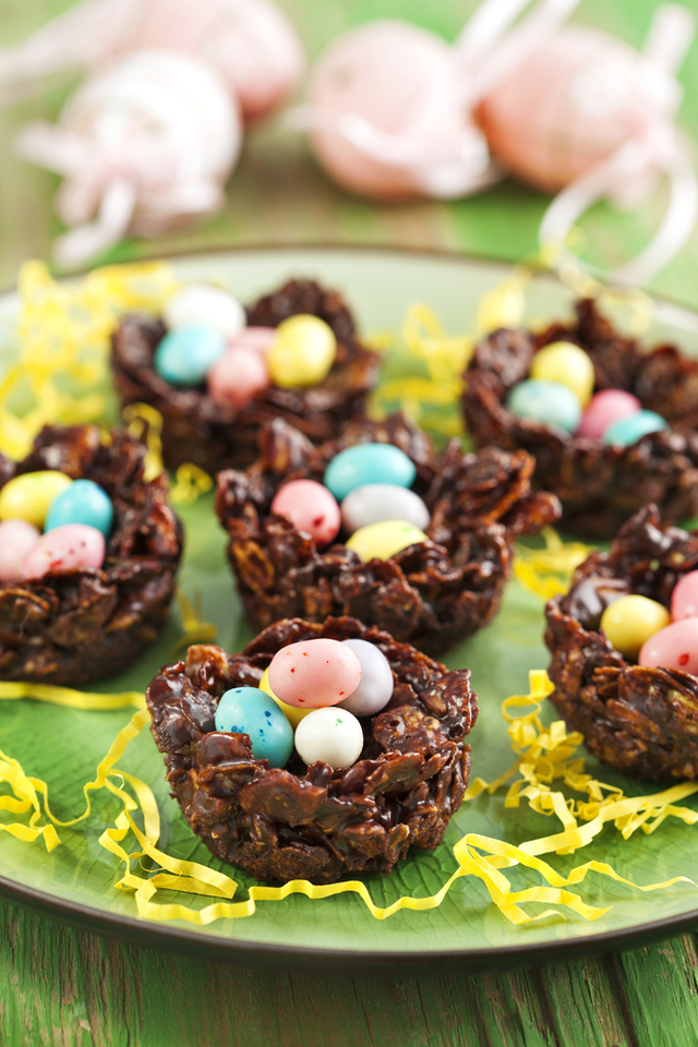 Chocolate Easter nests