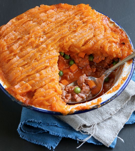 Sweet and savoury potato pie