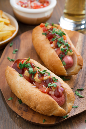 Rustic hot dogs 
