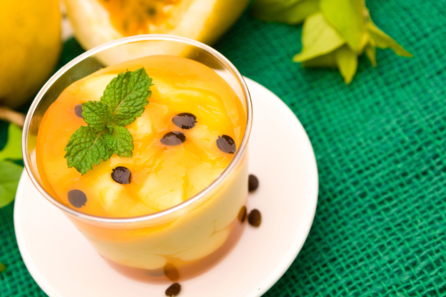 Passion fruit dessert