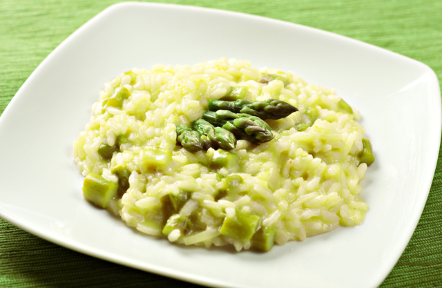 Spring vegetable risotto