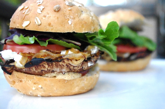 Massive mushroom burger