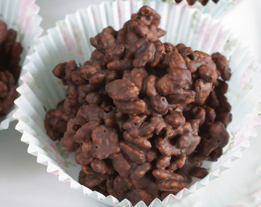 Rice crispy chocolate balls