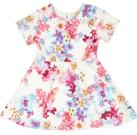 Girls floral print dress