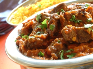 Spiced beef Indian curry