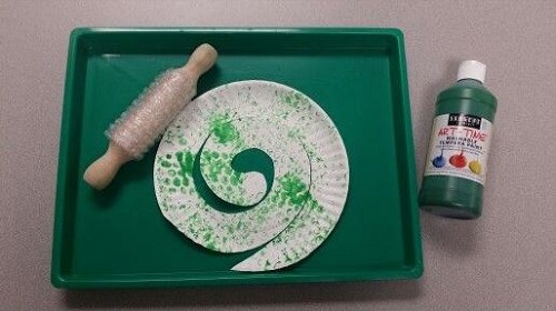 Crafts: Bubble wrap snake