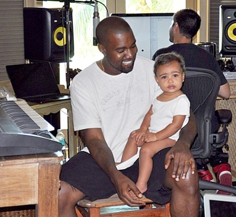Kanye West and daughter North