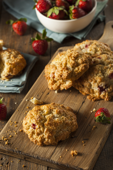 Strawberry scones