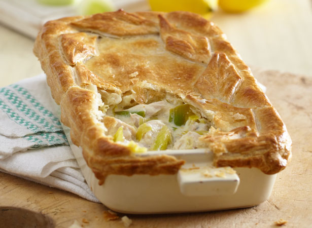 Chicken, Leek and Lemon Puff Pie