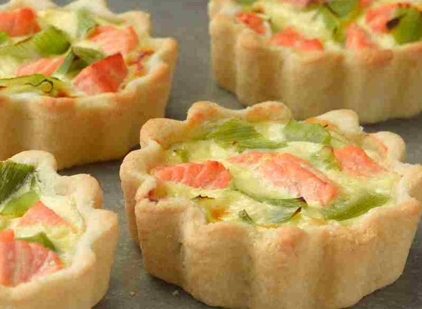 Salmon and Leek Tartlets