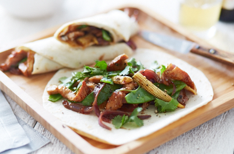 Sweet sticky turkey fajitas recipe