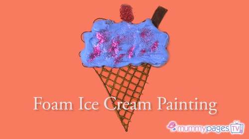 How to make a Foam Ice Cream Painting