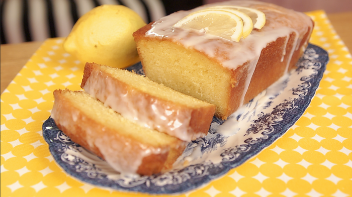 Elderflower and lemon drizzle loaf