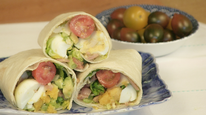 Cobb salad wraps