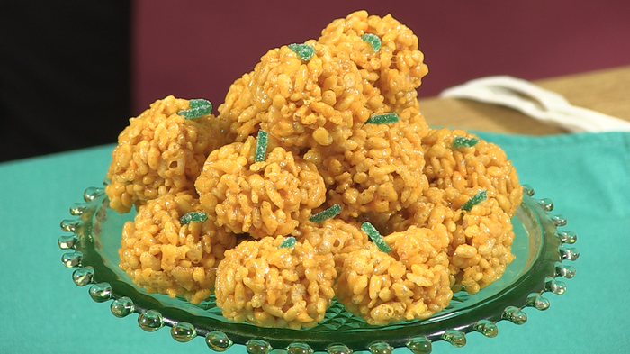 Pumpkin Patch Rice Krispies Treats 