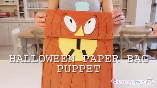 Halloween Paper Bag Puppet