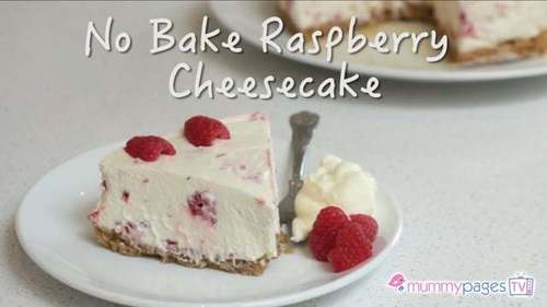 No Bake Raspberry Cheesecake