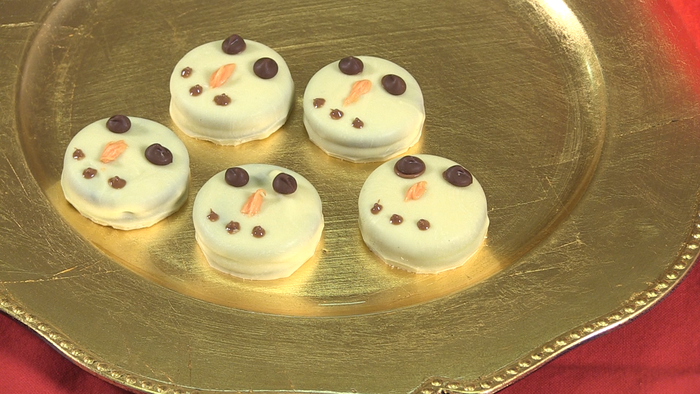 Oreo snowmen