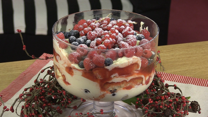 Christmas Berry trifle