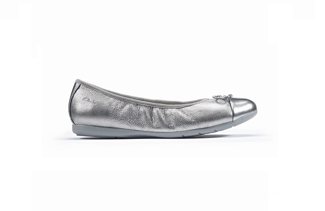 Dance Puff- Silver Leather