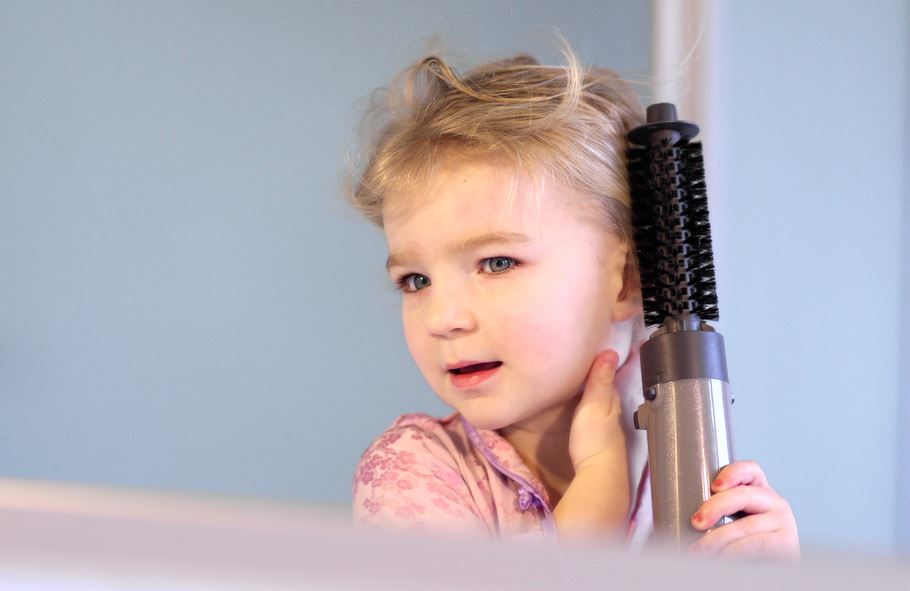 Three-year-old girl gives herself a mullet 'because Jessica cuts... Three-year-old girl gives herself a mullet 'because Jessica cuts...