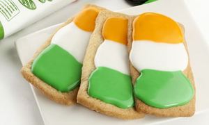 Irish flag biscuits  