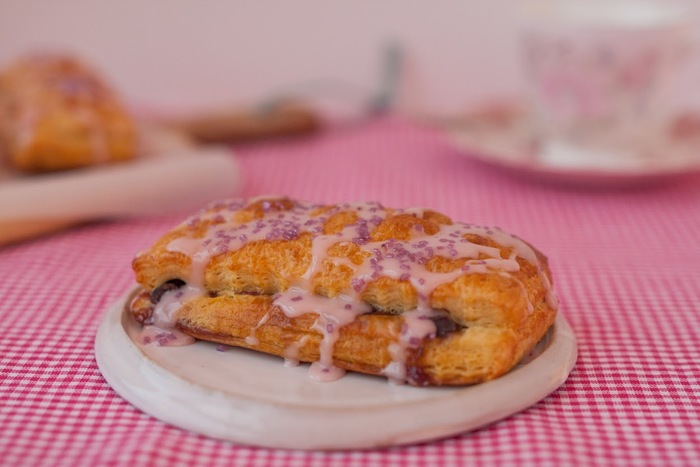 Raspberry and chocolate pop tarts