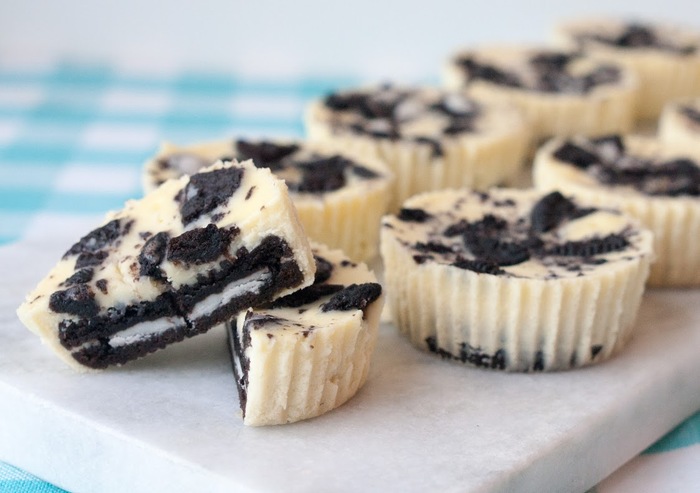 Mini Oreo cheesecakes