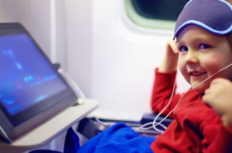 Child safety on an airplane