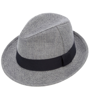 Canvas trilby hat
