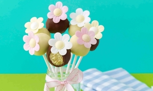 Easter petal cake pops