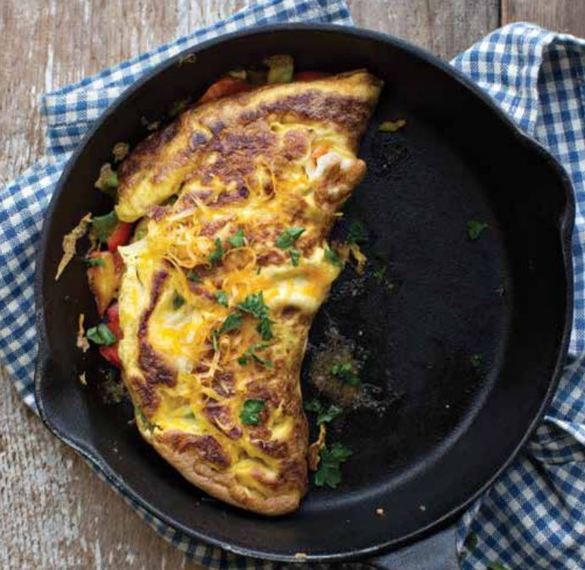 Veggie and Cheesy Omelette