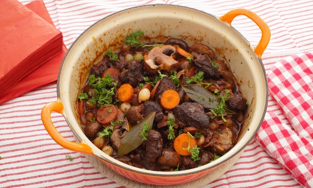 Beef bourguignon (boeuf bourguignon)