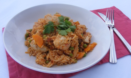 Arroz con pollo (Mexican chicken with rice)