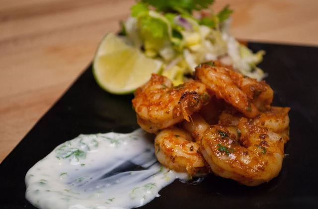 Tandoori prawns