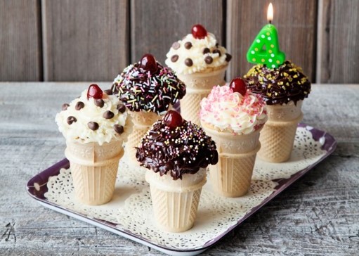 Ice-cream cupcakes