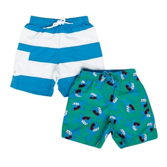 Bluezoo boys pack of two swimming shorts