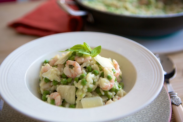 Family-Friendly Pea and Prawn Risotto 