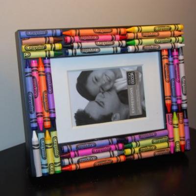 Crayon Picture Frame