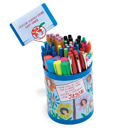 Pencil Cup with a Gift Card
