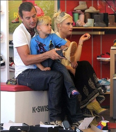 Gwen Stefani and family