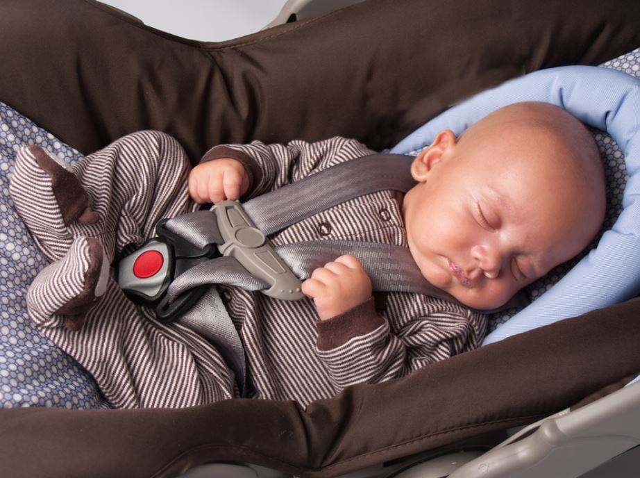 Parents being warned to not let newborns sleep in car seat for...