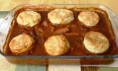 Beef &amp; guinness cobbler